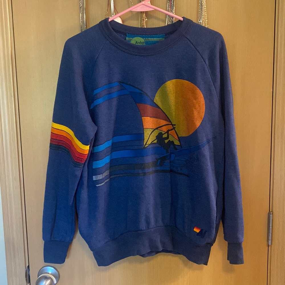 Aviator Nation Windsurfer pull over sweatshirt!